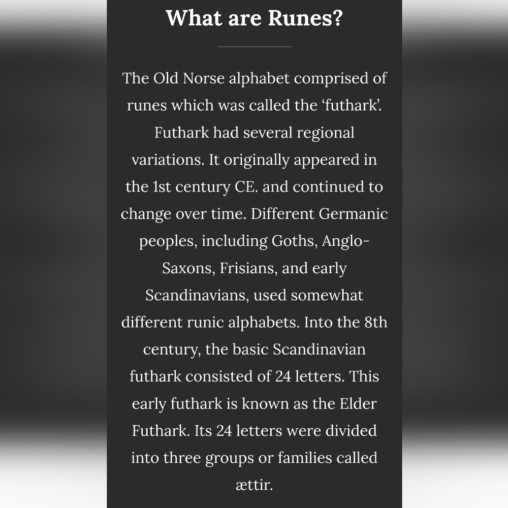Not a Sale item FUTHARK Chart - Picture 9 of 9
